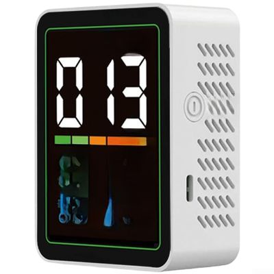 Besshepplo 5-in-1 Air Quality Monitor for PM2.5, PM10, PM1.0, Temperature and Humidity