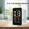 Besshepplo 5-in-1 Air Quality Monitor for PM2.5, PM10, PM1.0, Temperature and Humidity view 3