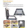 Roof Hatch, Black Galvanized Steel, 22–36 in. view 2