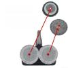 Washable Mop Pads Compatible with LG CordZero A9, A9+, and M9 Vacuums (Lacy Red Dot Design) view 2