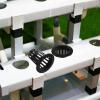GAROZATION Black Plastic Hydroponic Net Pots, 50-Pack, Slotted view 4