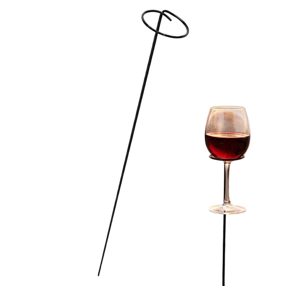 Garden Drink Stake - Outdoor Wine Glass Holder