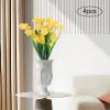 AVRONBZ Artificial Yellow Orchid Flower Bouquet Set view 3
