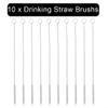10 Stainless Steel Nylon Straw Cleaning Brushes view 3