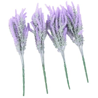 BREXOLP 4pcs Set Artificial Lavender Flowers