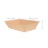 OHPHCALL 50-Pack Disposable Paper Serving Trays, Khaki Rectangular Grill Plates view 2