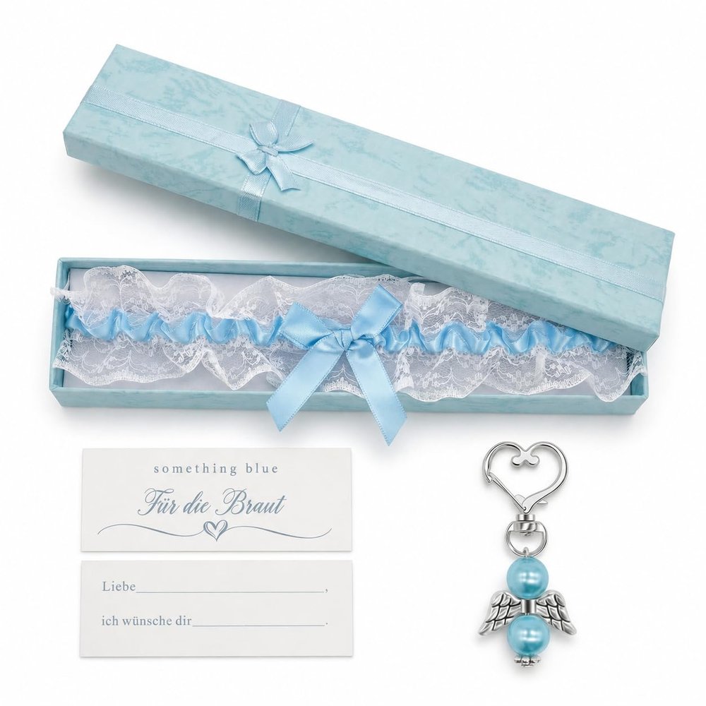 Blue Wedding Garter Set