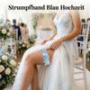 Blue Wedding Garter Set view 3