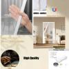 Magnetic Screen Door 77 x 260 cm, No Drilling, Automatic Closing, White view 4
