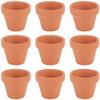 GORGECRAFT 10-Pack Mini Ceramic Terracotta Pots, 4.9 x 4 cm, with Drainage Holes view 1