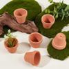 GORGECRAFT 10-Pack Mini Ceramic Terracotta Pots, 4.9 x 4 cm, with Drainage Holes view 4
