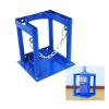 Oxygen Cylinder Holder, Gas Cylinder Stand, Transport Rack, Powder-Coated Steel, for Oxygen, Nitrogen and Acetylene, W-18 cm view 1
