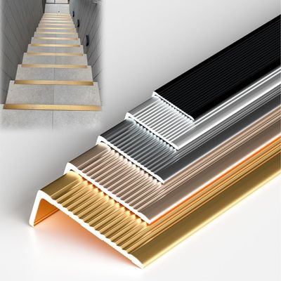 Non-Slip L-Shaped Metal Stair Nosing Profiles