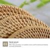 Rattan Placemat and Coaster Set, 16cm view 3