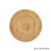 Rattan Placemat and Coaster Set, 16cm view 4