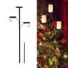 Triple Christmas Tree Topper Stand in Black view 4
