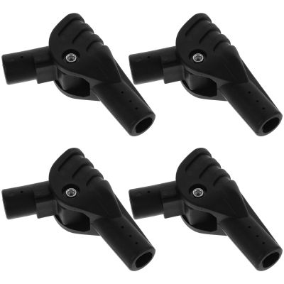 LALAFINA 4-Piece Black Plastic Tent Support Pole Connectors