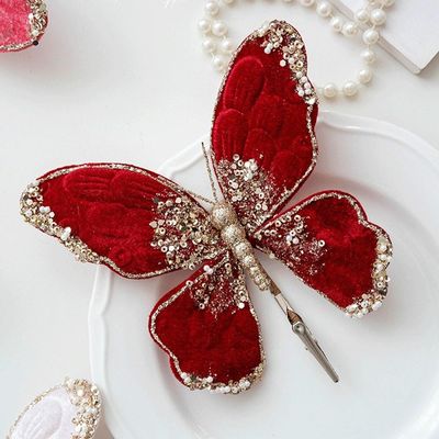 Velvet Butterfly Clip
