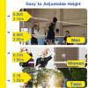 Adjustable Steel Badminton & Volleyball Net System, 1.55–2.1 m view 3