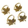 Thanksgiving Wedding Table Decor - Maple Leaf Napkin Rings view 3