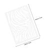 OKUMEYR 12-Piece Leopard-Print Drawing Stencils, White PET Plastic view 2
