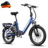 Fafrees F20 Flex Women's Folding E-Bike, EU-Compliant Pedelec, 20 in, 20 Ah, 140 kg, Aurora Blue view 1