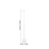 GETAJGHSD 6-Piece White Plastic Car Flag Pole Set view 2