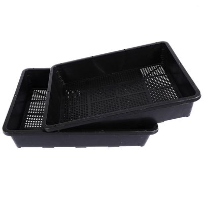 SOIMISS 2-Pack Black Plastic Seedling Trays, 37 x 30 cm