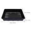 SOIMISS 2-Pack Black Plastic Seedling Trays, 37 x 30 cm view 2