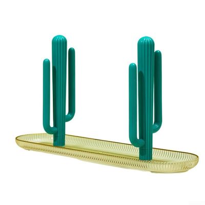 Rackumic Chopstick Storage Rack, Non-Slip, Moisture Resistant, Plastic, 30 x 16 x 8 cm, Space-Saving Holder for Kitchen Utensils, Home, Dining Room, Dark Green