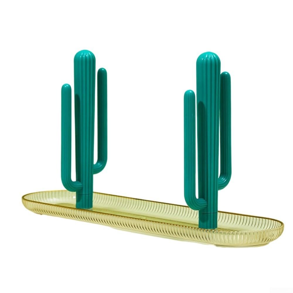 Rackumic Chopstick Storage Rack, Non-Slip, Moisture Resistant, Plastic, 30 x 16 x 8 cm, Space-Saving Holder for Kitchen Utensils, Home, Dining Room, Dark Green