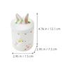 Ciieeo Versatile Ceramic Storage Jar with Airtight Lid, White Rabbit Jar for Easter Sweets and Snacks view 2