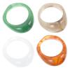 SILENRADAWN Vintage Resin Rings - 4 Pack view 1