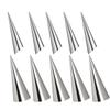 SILENRADAWN Stackable Conical Cream Horn Molds, 10-Piece Stainless Steel Set view 1