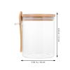 PACKOVE Glass Storage Jars with Wooden Lids, 2-Pack, 800 ml view 2