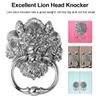Silver Lion Head Door Knocker, Zinc Alloy, Antique Style view 3