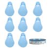 TZLMWDFRWG 8 Sets Pool Cover Weights with Hooks, Leak-Proof PVC Hanging Bags, Frost-Resistant view 1
