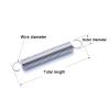 Double-Hook Extension Spring, 0.6 mm Wire, 7 mm OD, 75 mm Length view 3