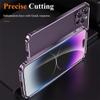 ZSUFCBF Luxurise Ultra-Thin Lightweight Aluminum Case for iPhone 12–17 Series, Silver view 3
