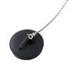 40 mm Rubber Bathtub and Sink Drain Stopper with Chain view 1