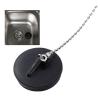 40 mm Rubber Bathtub and Sink Drain Stopper with Chain view 2