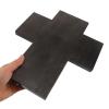 Vintage Wooden Communion Tray with Cross Motif view 4