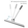 Hemobllo Rotating Window Squeegee, Plastic and TPR, 1 Piece, Gray and White, with Hanging Hook view 2