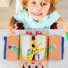 Wooden Dressing Board for Toddlers, Multifunctional Early Learning Toy view 2