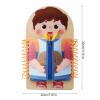 Wooden Dressing Board for Toddlers, Multifunctional Early Learning Toy view 4