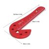 ViaGasaFamido Center Scriber, Lightweight Aluminum Alloy Woodworking Tool for Accurate Marking, Circles and Straight Lines, Red view 2