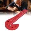 ViaGasaFamido Center Scriber, Lightweight Aluminum Alloy Woodworking Tool for Accurate Marking, Circles and Straight Lines, Red view 4