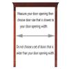 Retro Mediterranean Wooden Saloon Door, Half-Height, Self-Closing, 55 x 32 in view 4