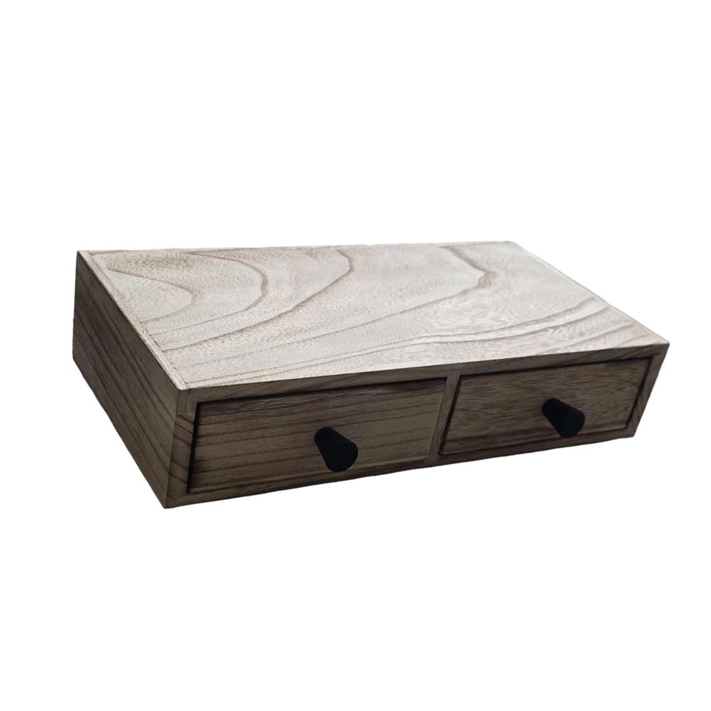 Llazsybz Coffee Capsule Holder for Countertop, Wood-Grain Color