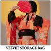 ADOCARN 10-Inch Velvet Fan Storage Bag view 3